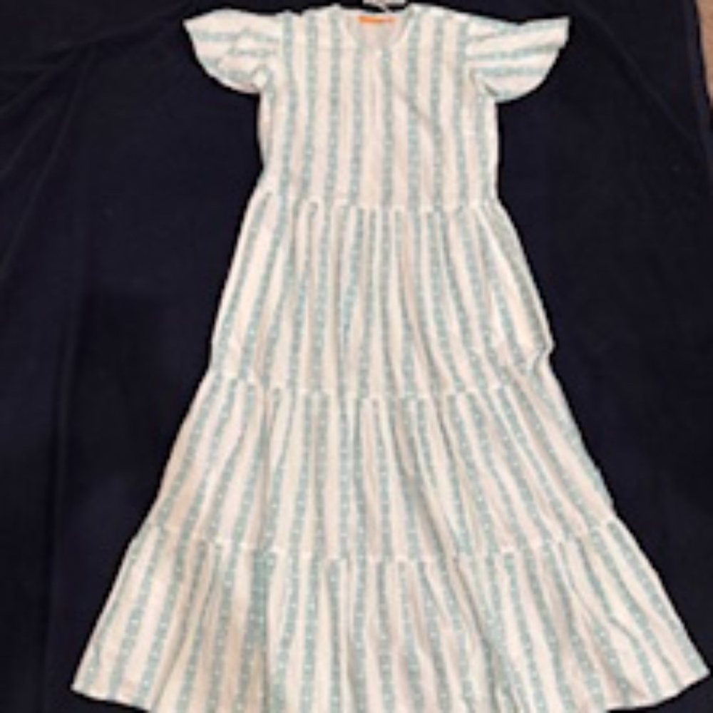 NWT OLIPHANT V-Neck Flutter Sleeve Maxi in Archer Green, Size Medium, $298!